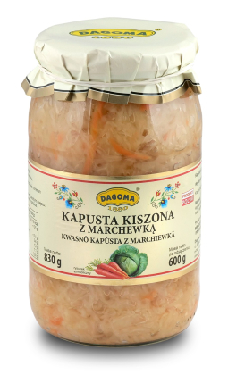 kapusta kiszona z marchewką 830g